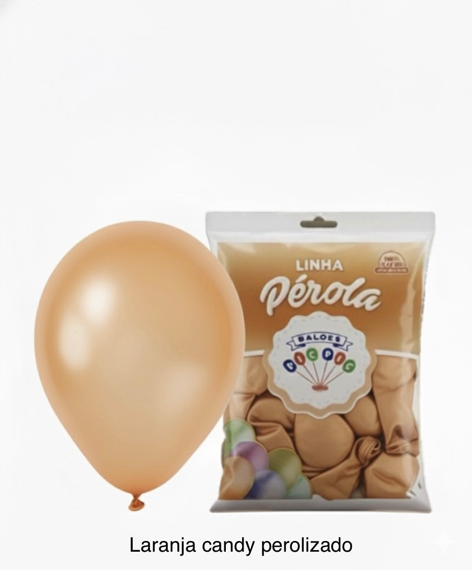 TAMANHO 9" POLEGADA PEROLIZADO COM 25 UNIDADES