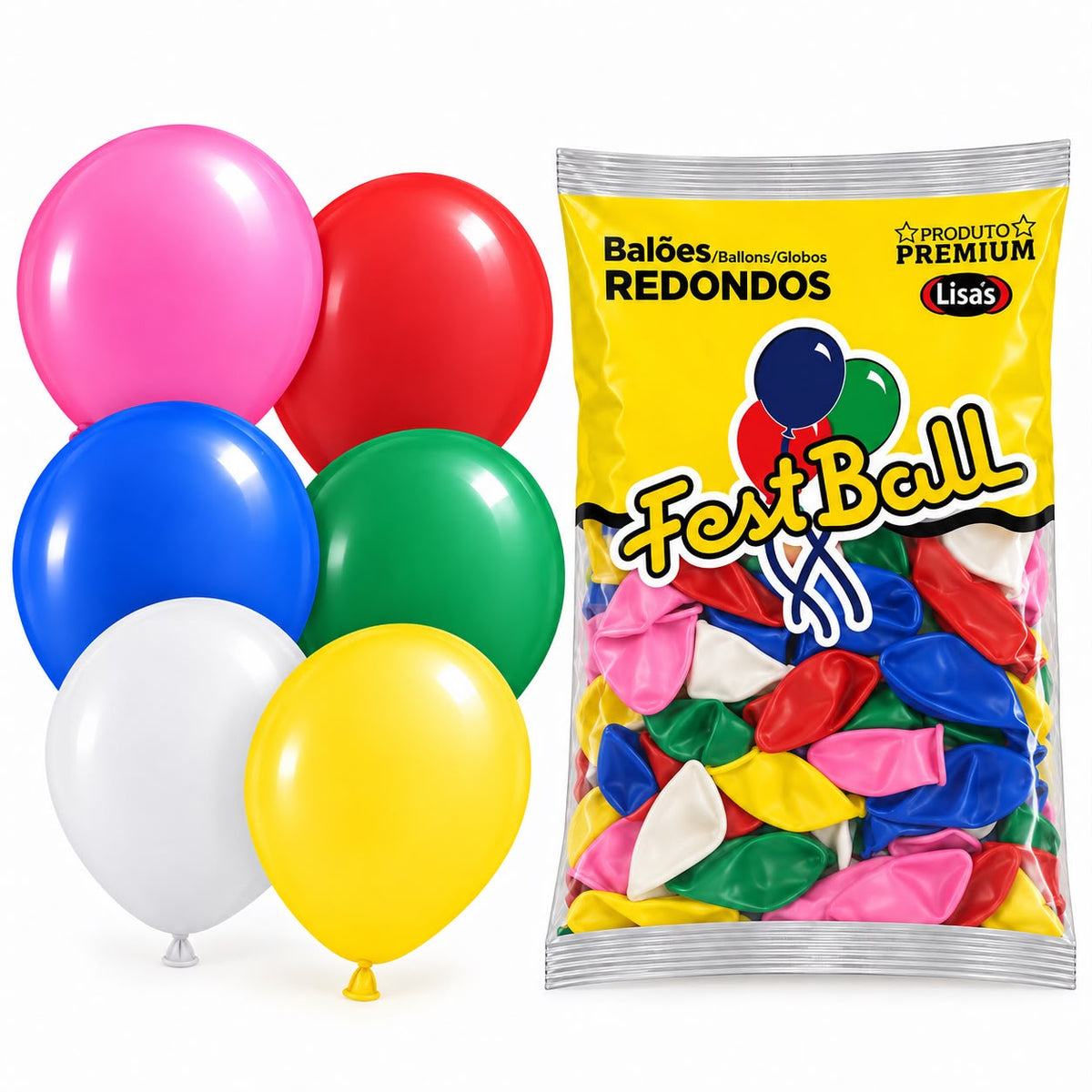 Balão Liso Fest Ball