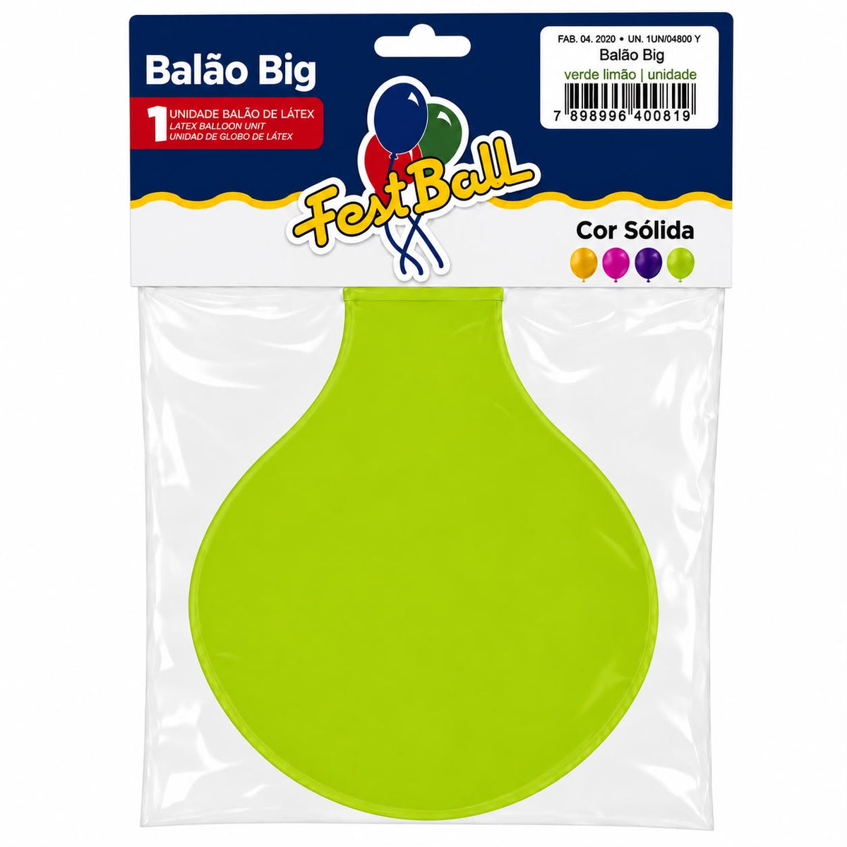 Balão Liso Fest Ball
