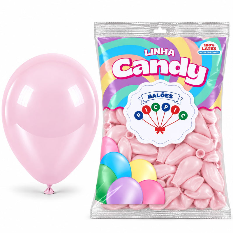 Balão Liso Candy PIC PIC