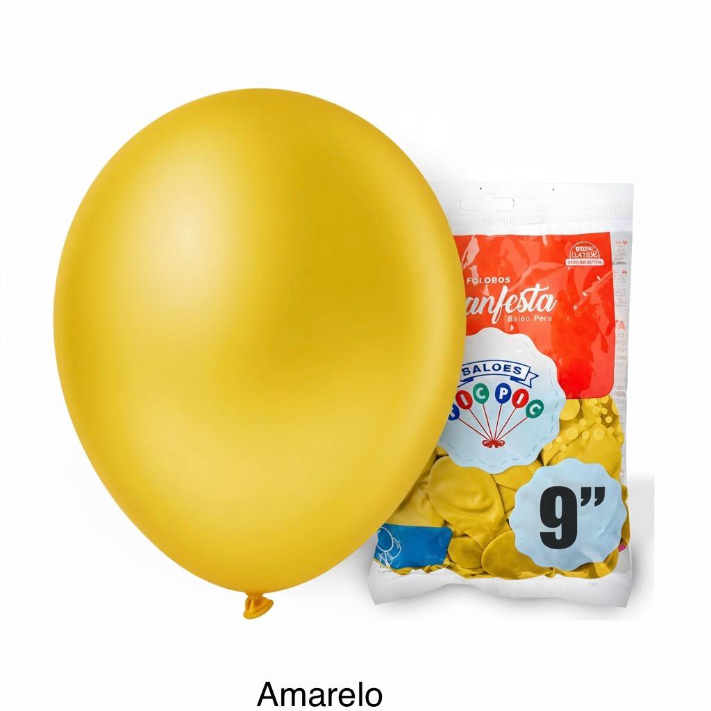 TAMANHO 9" POLEGADA LISO COM 50 UNIDADES