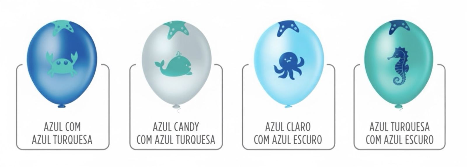BALÃO DECORADO 10" COM 25 UNIDADE