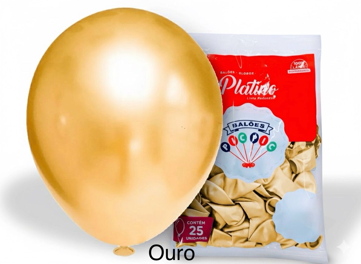 TAMANHO 5" POLEGADA PLATINO COM 25 UNIDADES
