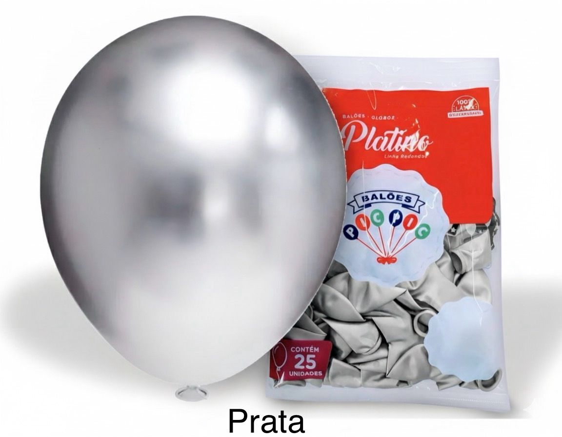 TAMANHO 16" POLEGADA PLATINO COM  12 UNIDADES