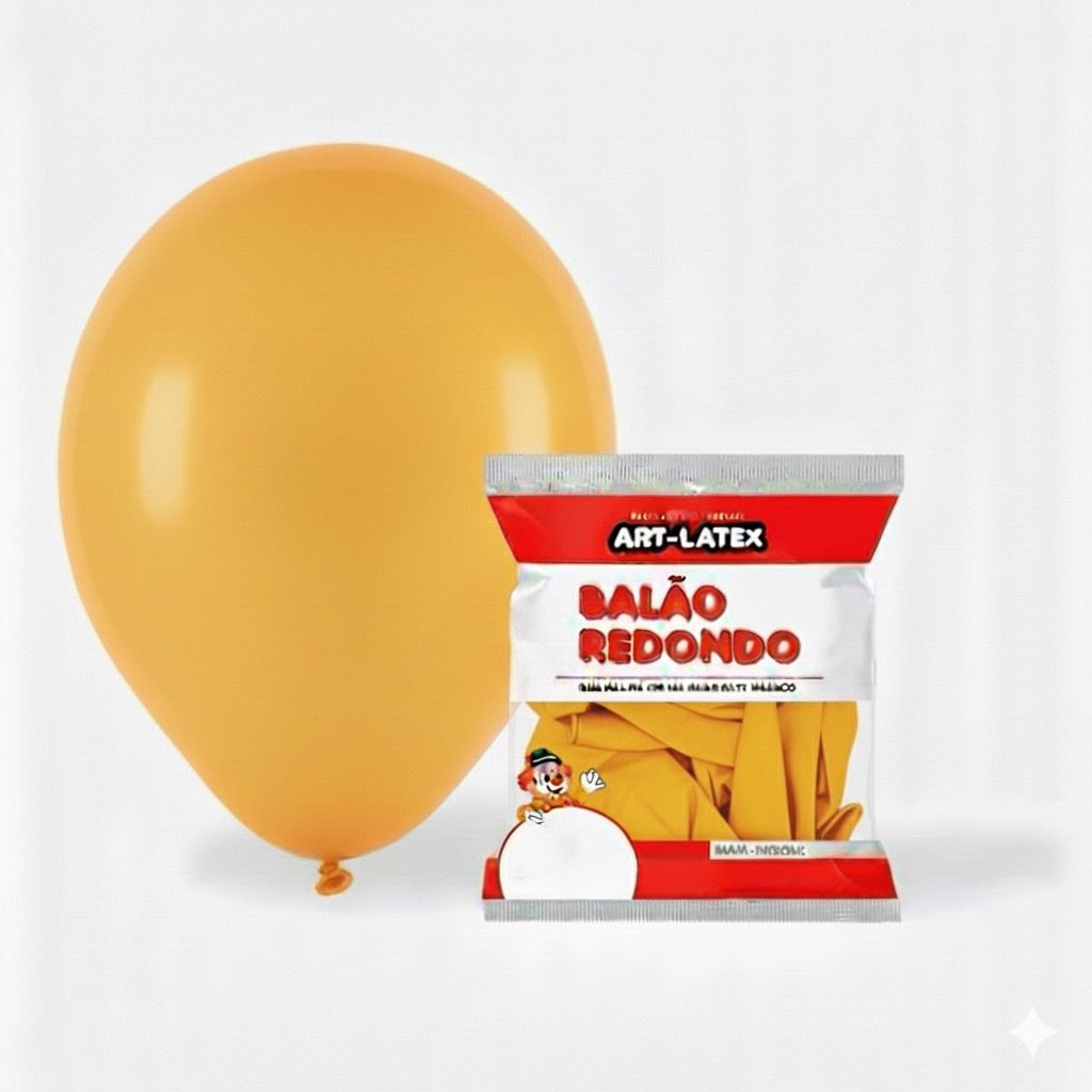 BALÃO 12" POLEGADAS ART LATEX COM 24 UNIDADES