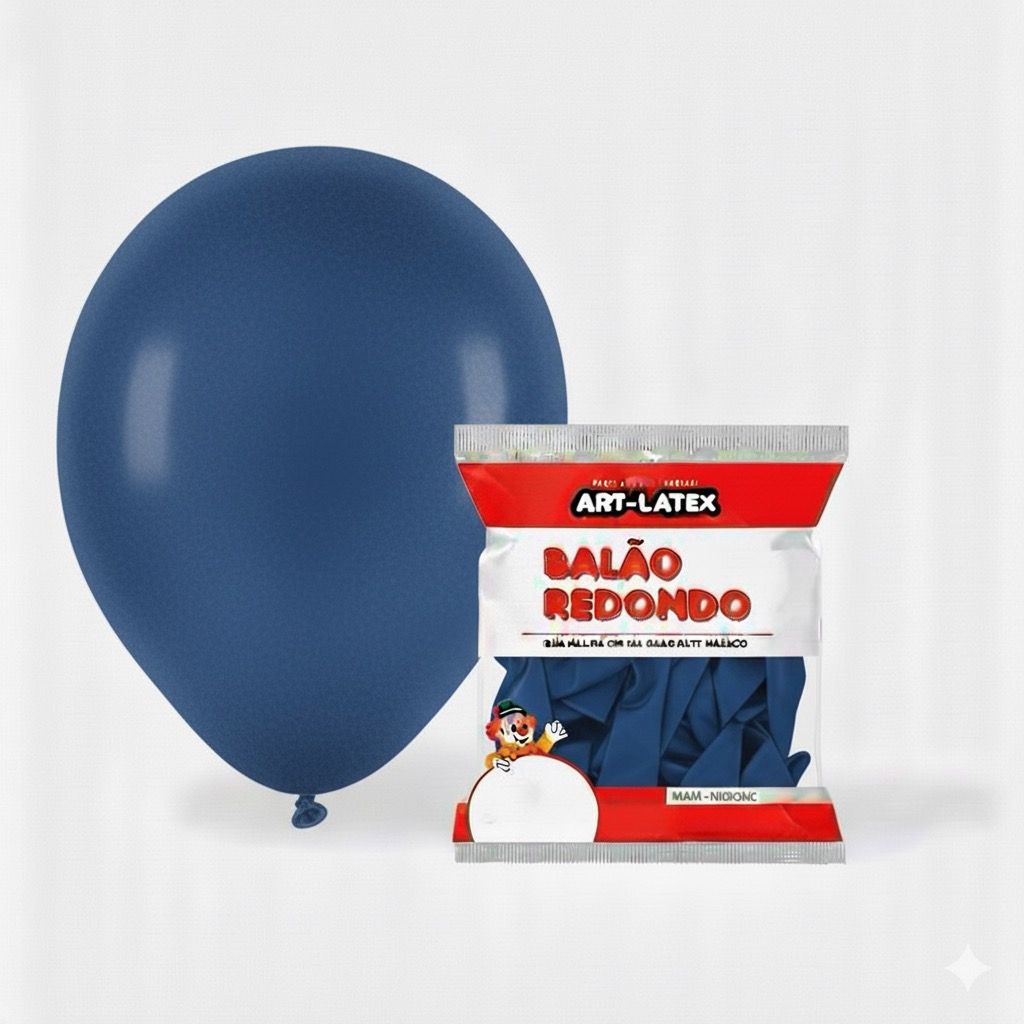 BALÃO 12" POLEGADAS ART LATEX COM 24 UNIDADES