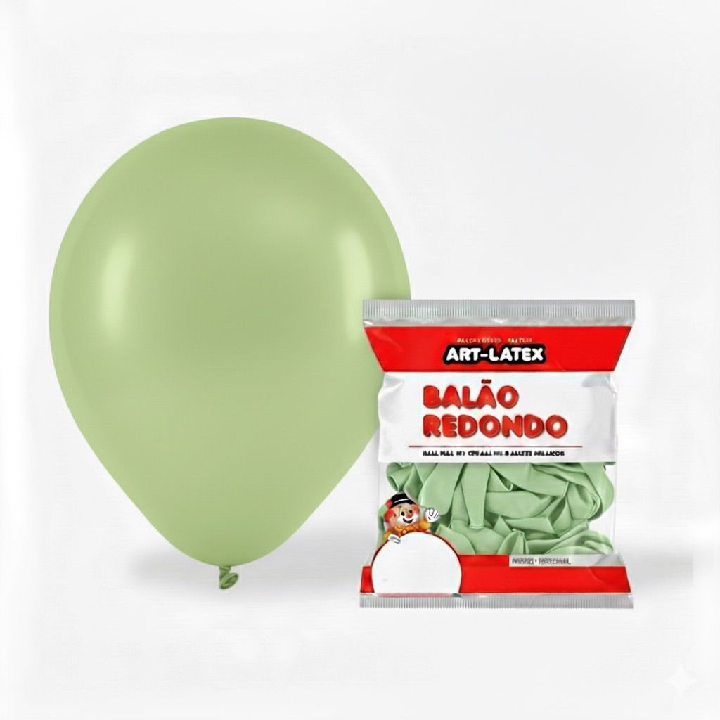 BALÃO 12" POLEGADAS ART LATEX COM 24 UNIDADES