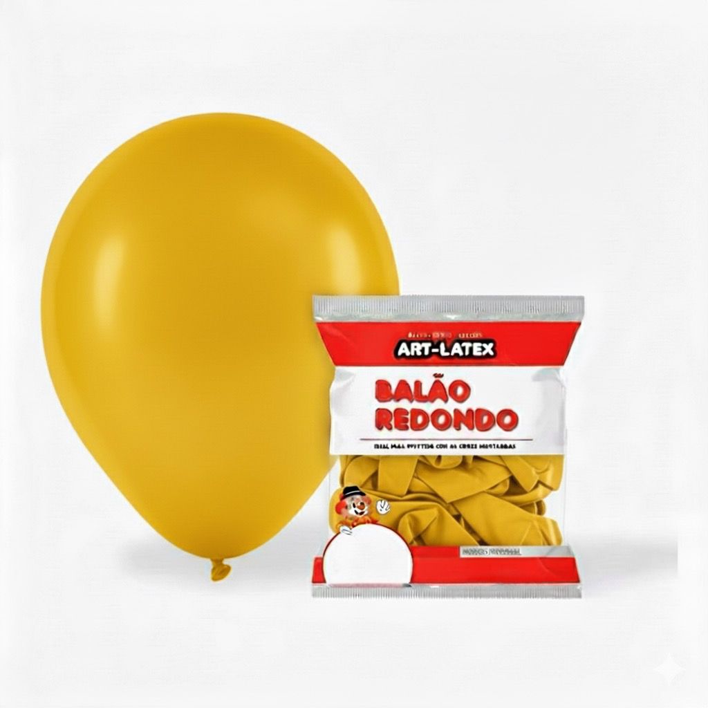 BALÃO 12" POLEGADAS ART LATEX COM 24 UNIDADES
