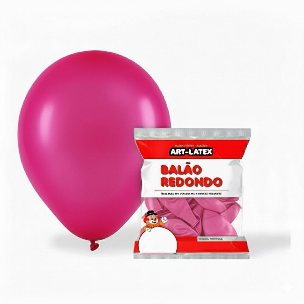 BALÃO 12" POLEGADAS ART LATEX COM 24 UNIDADES