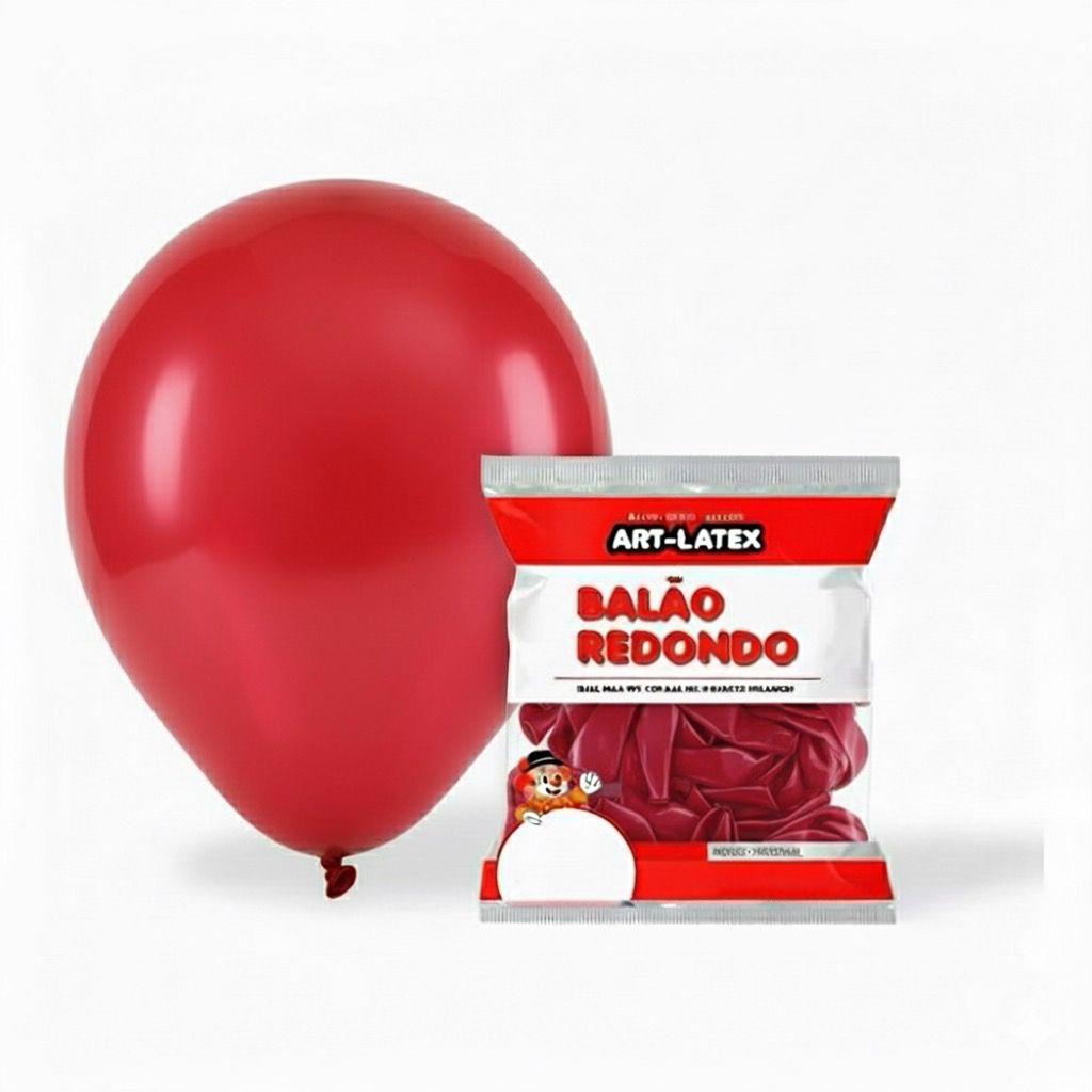 BALÃO 12" POLEGADAS ART LATEX COM 24 UNIDADES