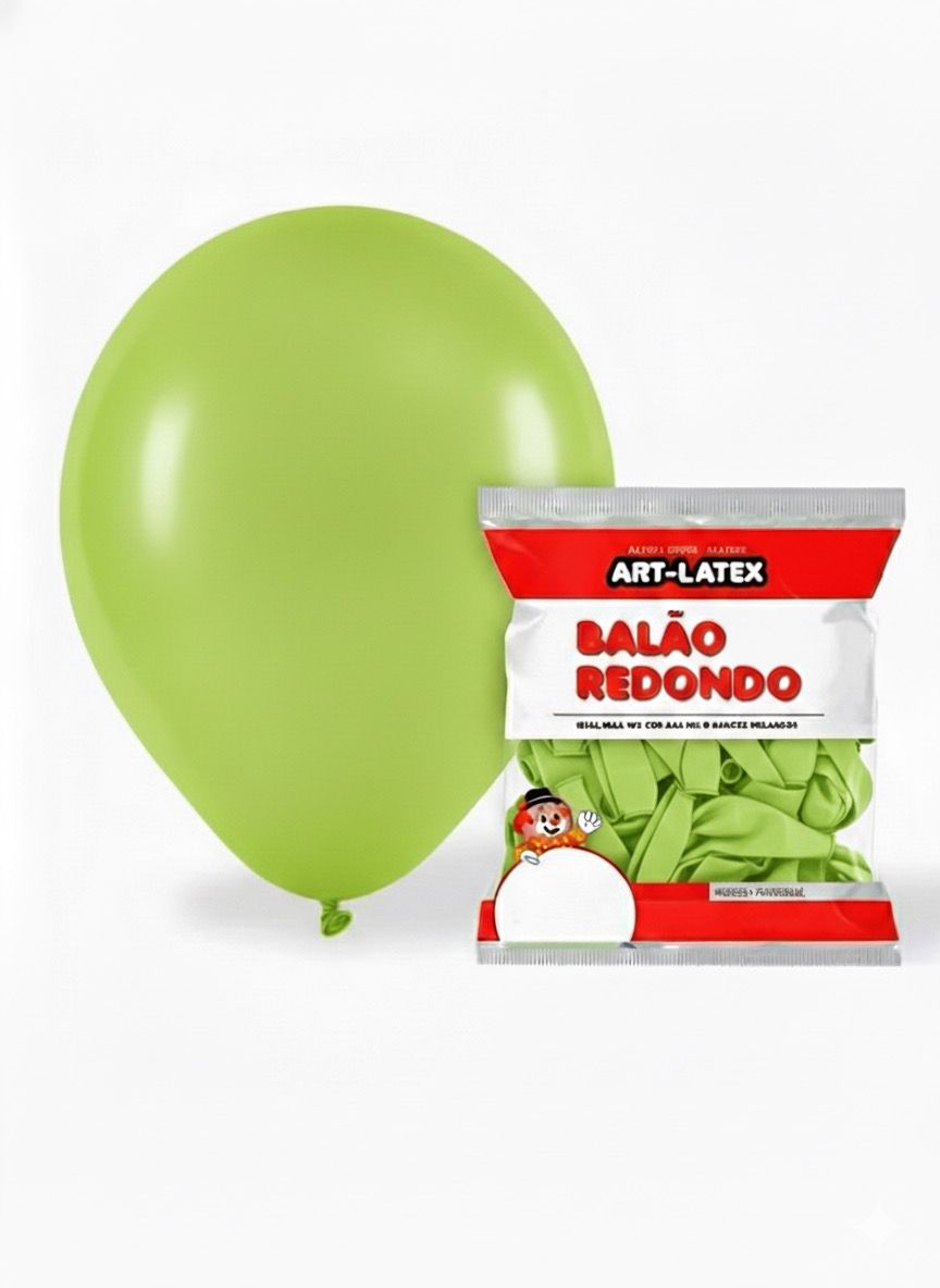 BALÃO 12" POLEGADAS ART LATEX COM 24 UNIDADES