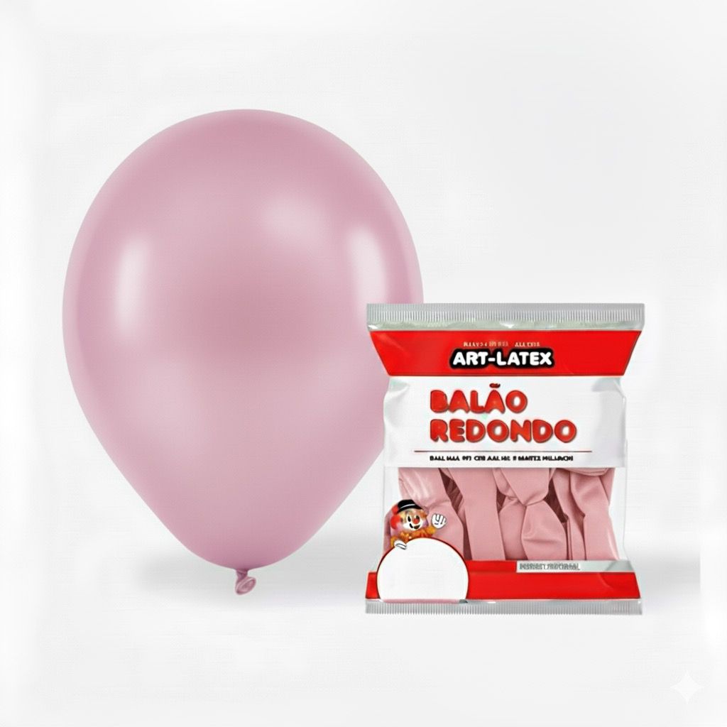 BALÃO 12" POLEGADAS ART LATEX COM 24 UNIDADES
