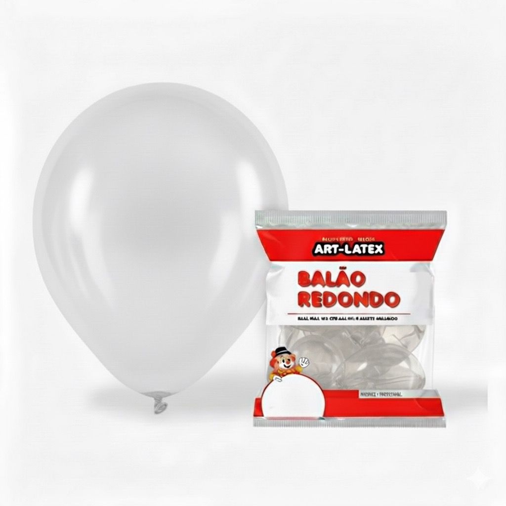 BALÃO 12" POLEGADAS ART LATEX COM 24 UNIDADES