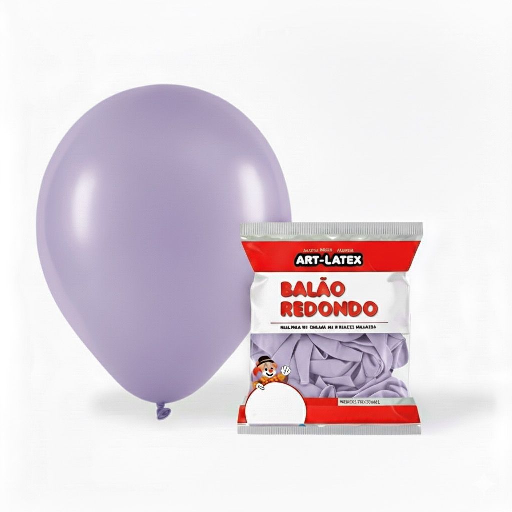 BALÃO 12" POLEGADAS ART LATEX COM 24 UNIDADES